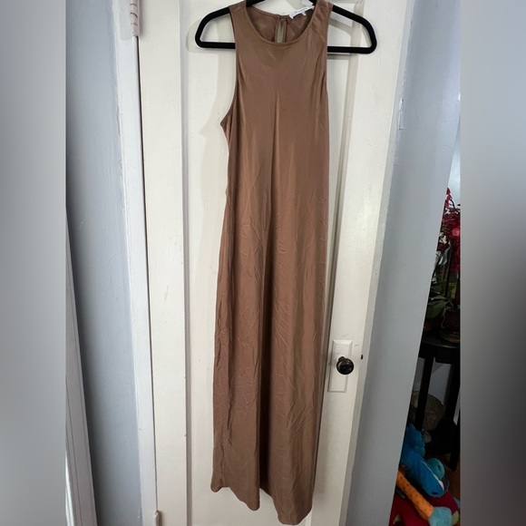 Frame Silk Racerback Maxi Tank Dress M - Picture 9 of 10